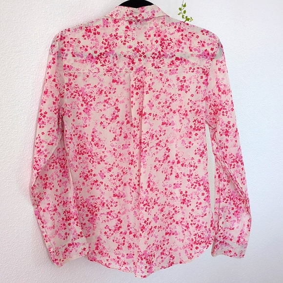 Limited Long Sleeve Floral Button Down Top - Picture 5 of 5